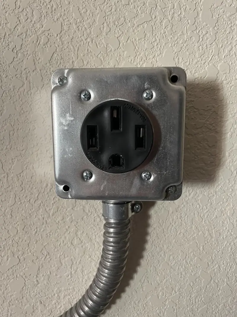 NEMA 14-50 outlet installed for Electrical Panel Upgrade in Spanaway